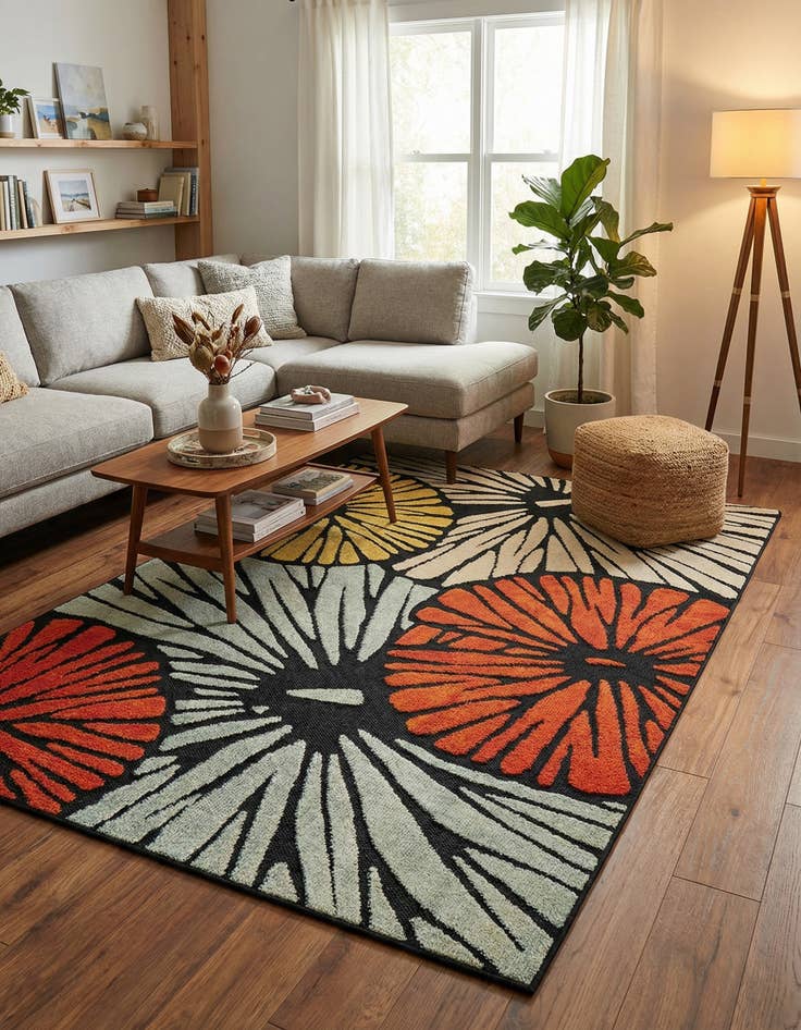 Detail image of 5' x 7' Easy-Clean Casablanca Indoor / Outdoor Rug
