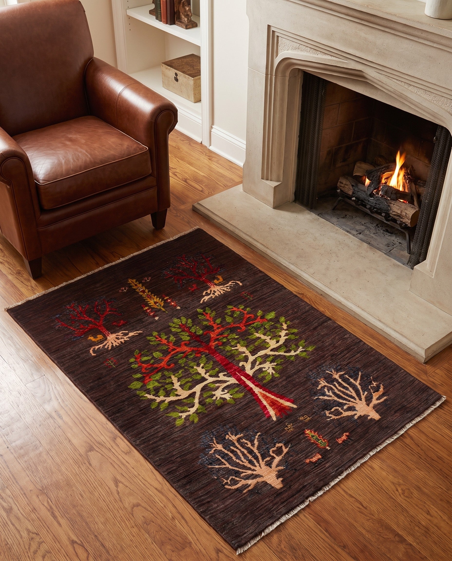 3' 4 x 4' 6 Hand Knotted Ariana Ziegler Rug