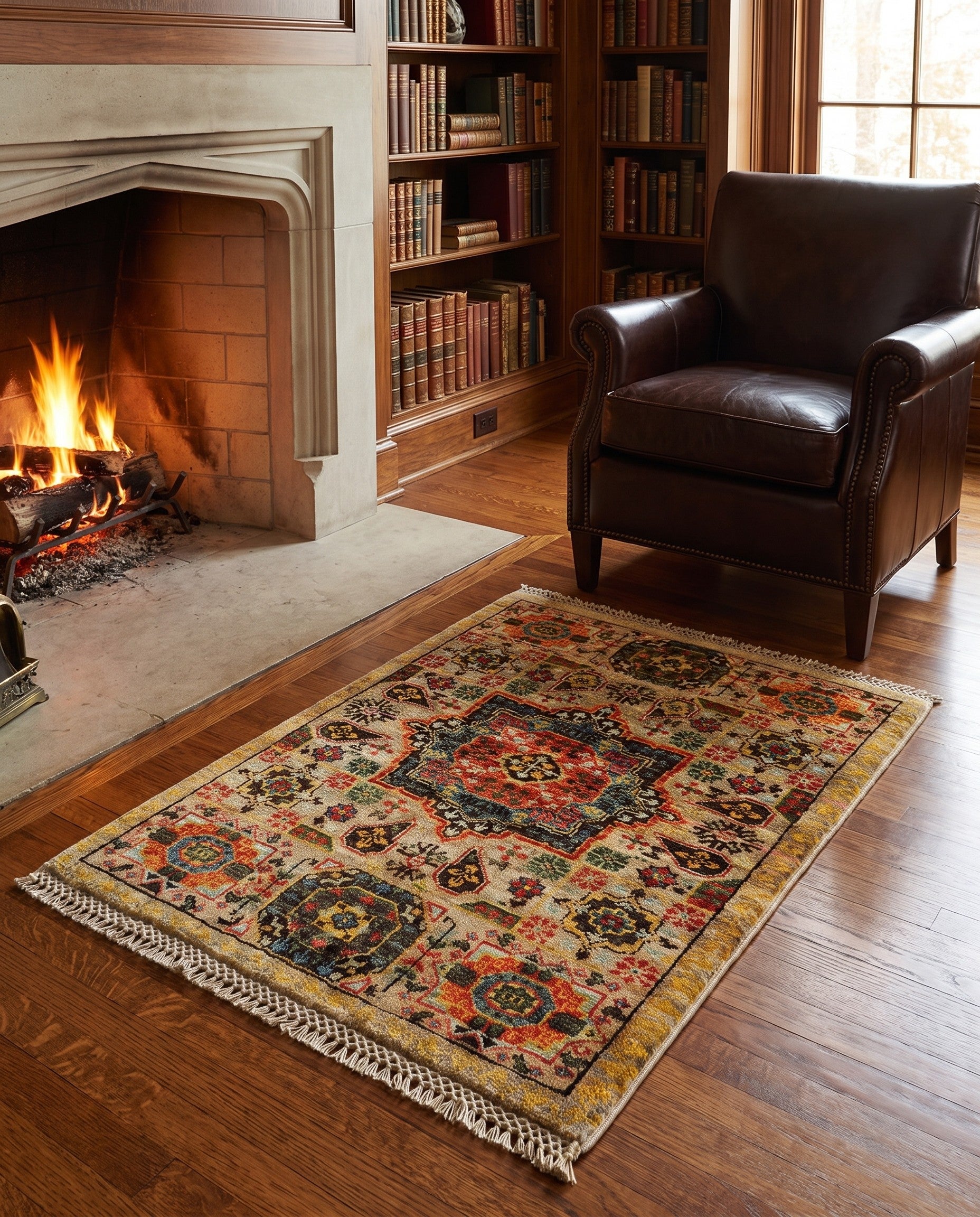 2' 2 x 3' 1 Hand Knotted Mamluk Ziegler Rug