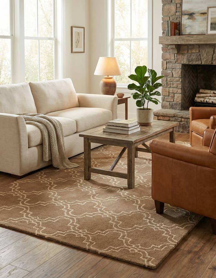 Detail image of 5' x 7' 10 Luna Wool Rug