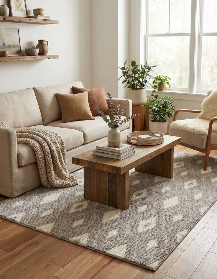 Detail image of  6' x 9' Sepia Rug