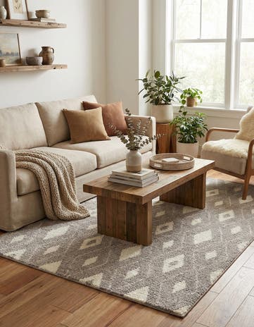 6' x 9' Sepia Rug
