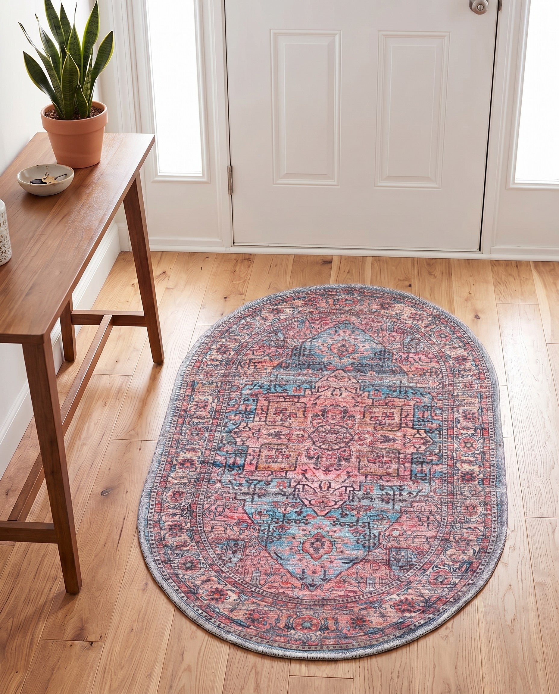 2' x 3' Washable Maahru Oval Rug