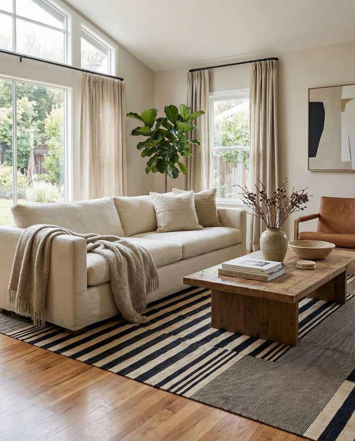 7' x 10' Hand Woven Kilim Modern Wool Rug