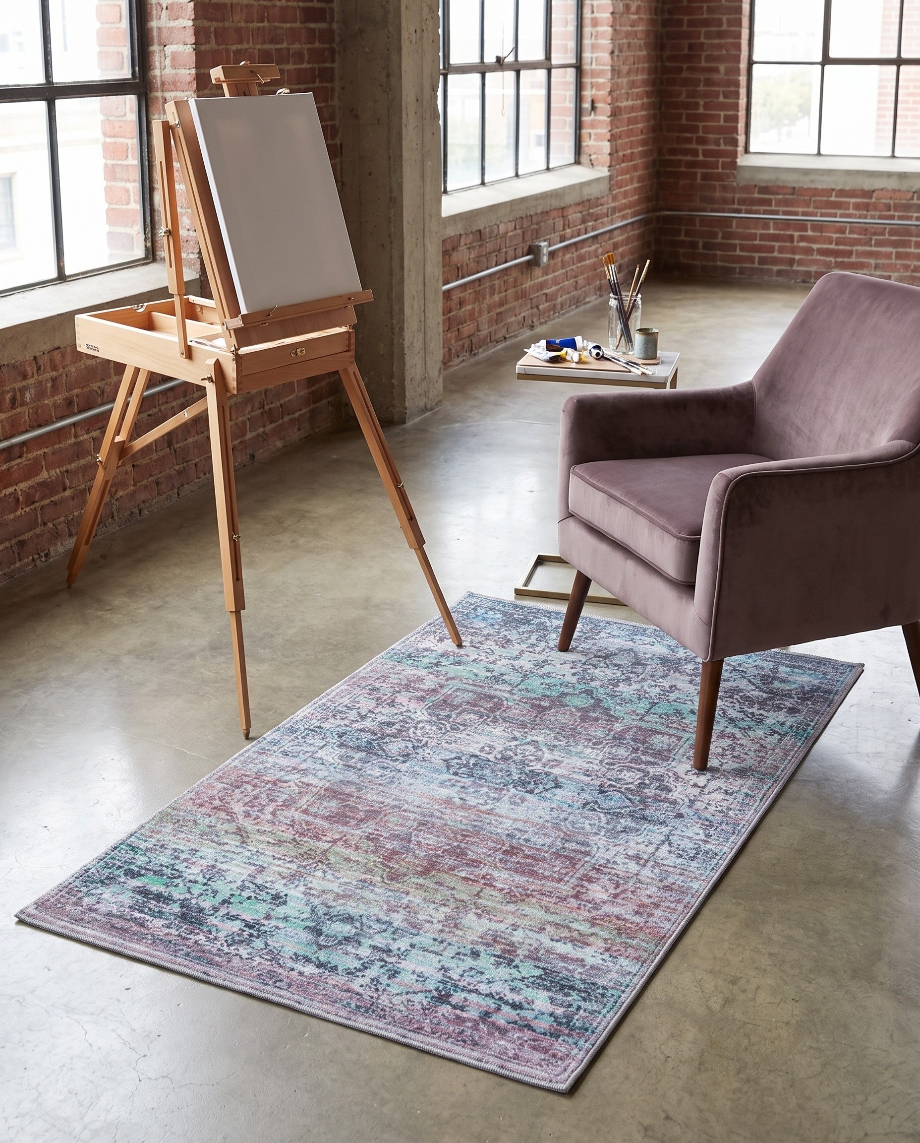 3' 3 x 5' 3 Washable Francesca Rug