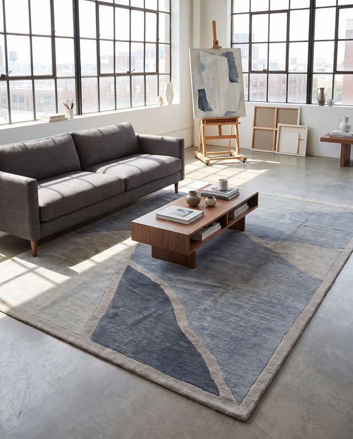 6' 7 x 9' 3 Hand Knotted Tibet Wool Rug