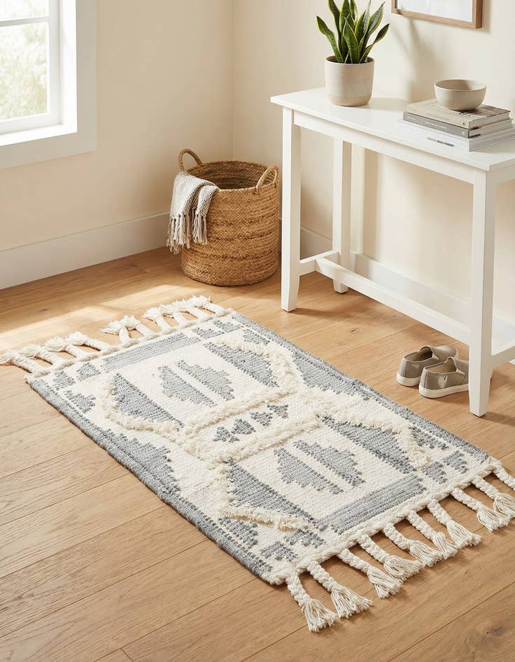 Detail image of 2' x 3' 1  Hand Woven Arizona Wool Rug