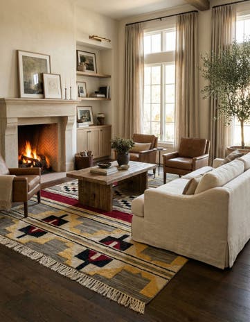 8' 8 x 12' 4 Hand Knotted Darya Wool Rug