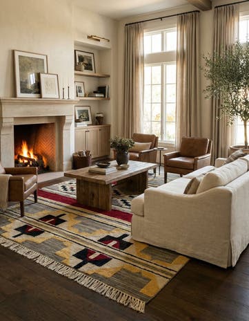 8' 8 x 12' 4 Hand Knotted Darya Wool Rug