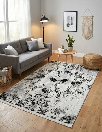 Black and White Milano Rug