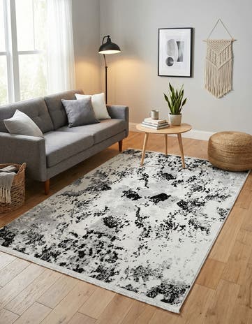 Black and White Milano Rug