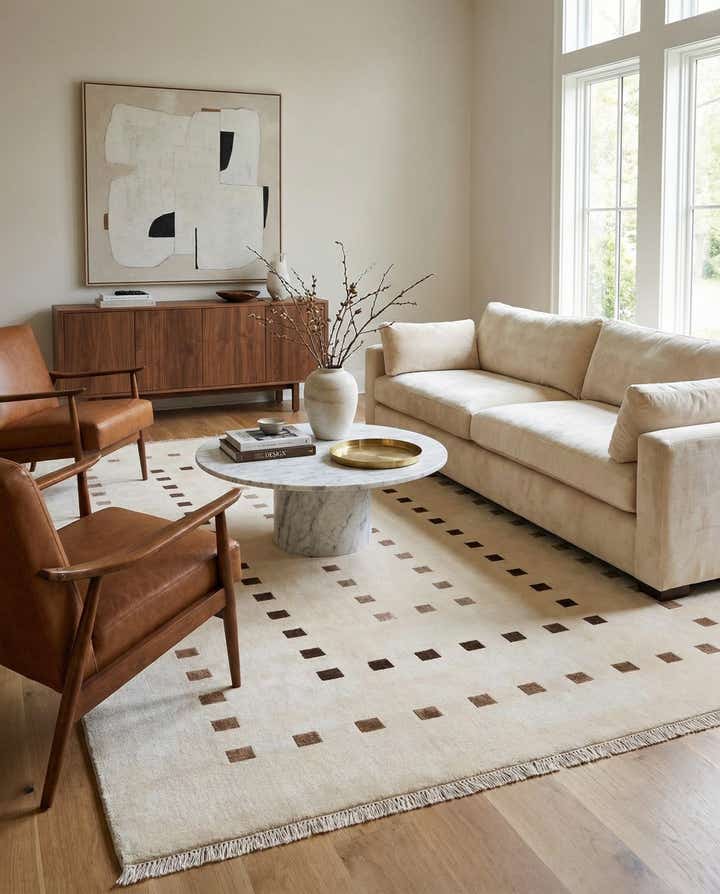 6' 6 x 9' 11 Hand Knotted Darya Wool Rug