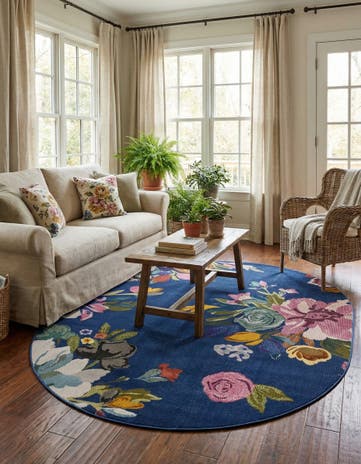 7' 10 x 10' Blossom Oval Rug