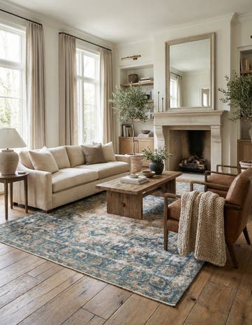 6' 4 x 9' 2 Hand Knotted Ultra Vintage Persian Wool Rug
