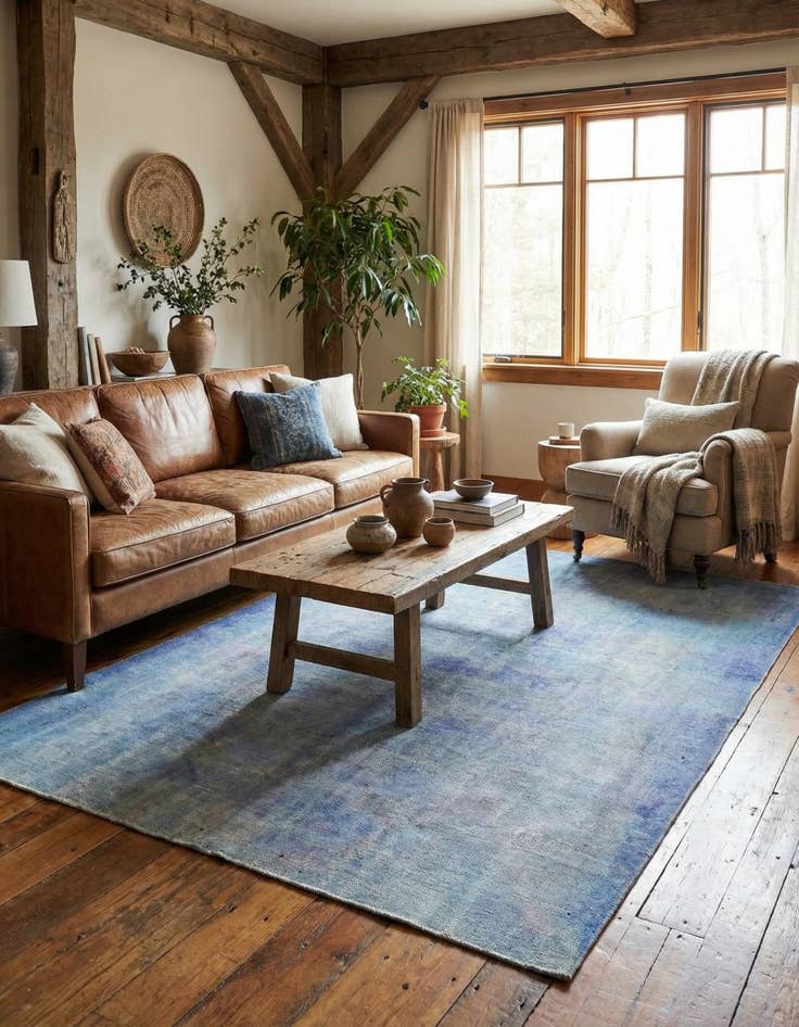 Detail image of 6' 2 x 7' 5  Hand Knotted Ultra Vintage Persian Wool Rug