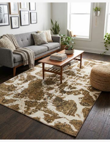 4' x 6' 2 Hand Knotted Ultra Vintage Persian Wool Rug