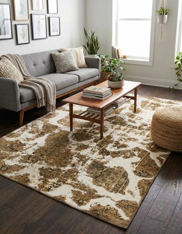 4' x 6' 2 Hand Knotted Ultra Vintage Persian Wool Rug