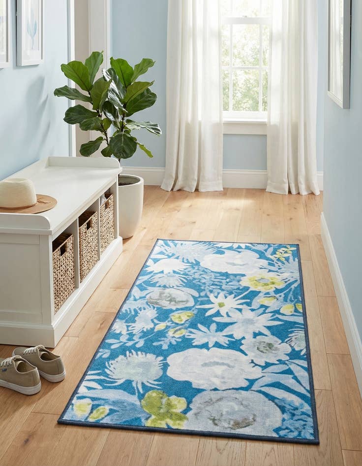 Detail image of 2' x 3' 11 Easy-Clean Jill Zarin Caribbean Indoor / Outdoor Runner Rug