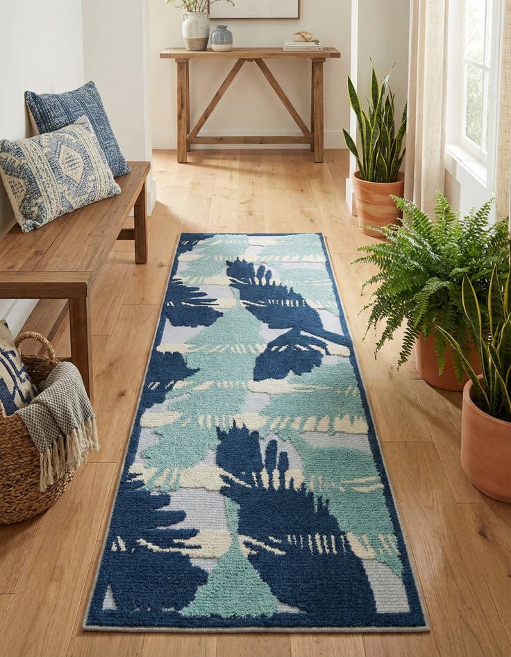 Detail image of  2' x 6'  Washable Aruba Indoor / Outdoor Runner Rug