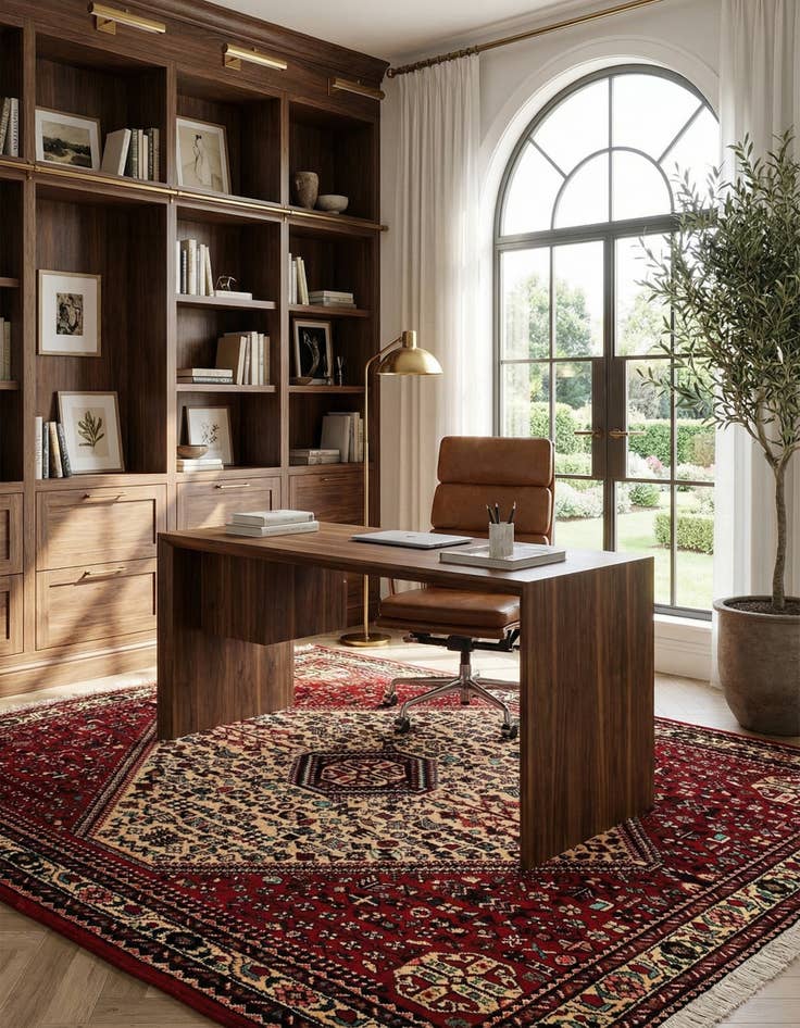 Detail image of 4' 9 x 6' 4 Abadeh Rug