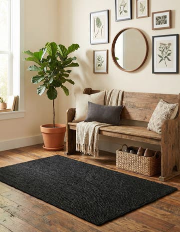 3' 1 x 5' 1 Handmade Braided Jute Rug