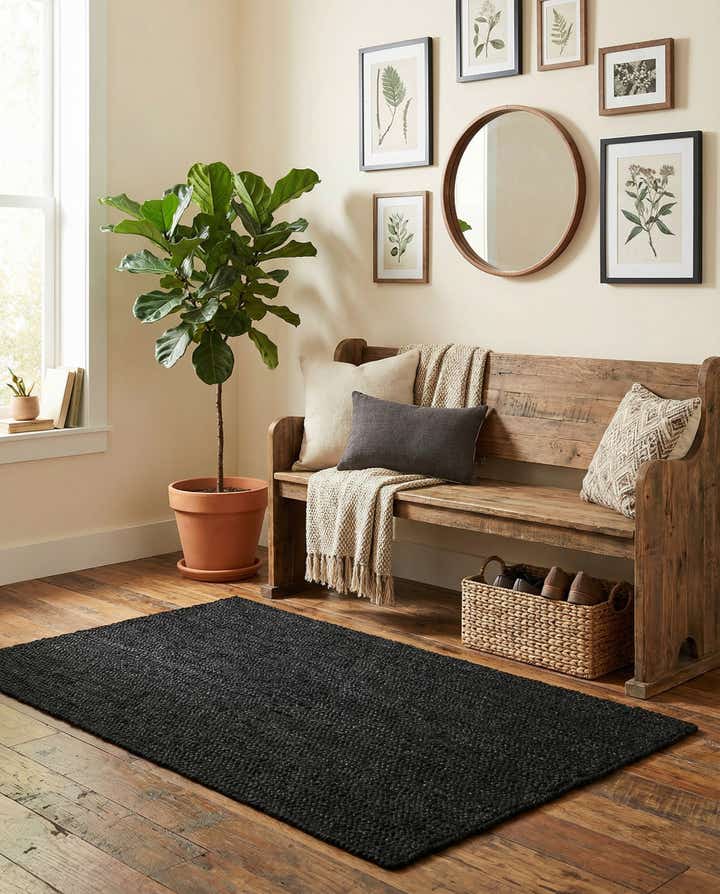 3' 1 x 5' 1 Handmade Braided Jute Rug