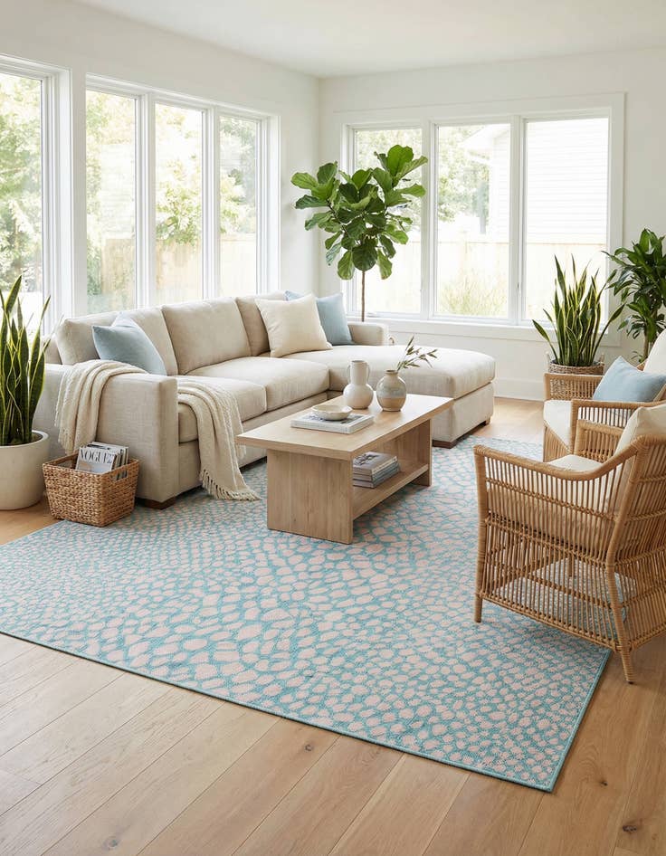 Detail image of 7' 10 x 10'  Washable Jill Zarin Cape Town Indoor / Outdoor Rug