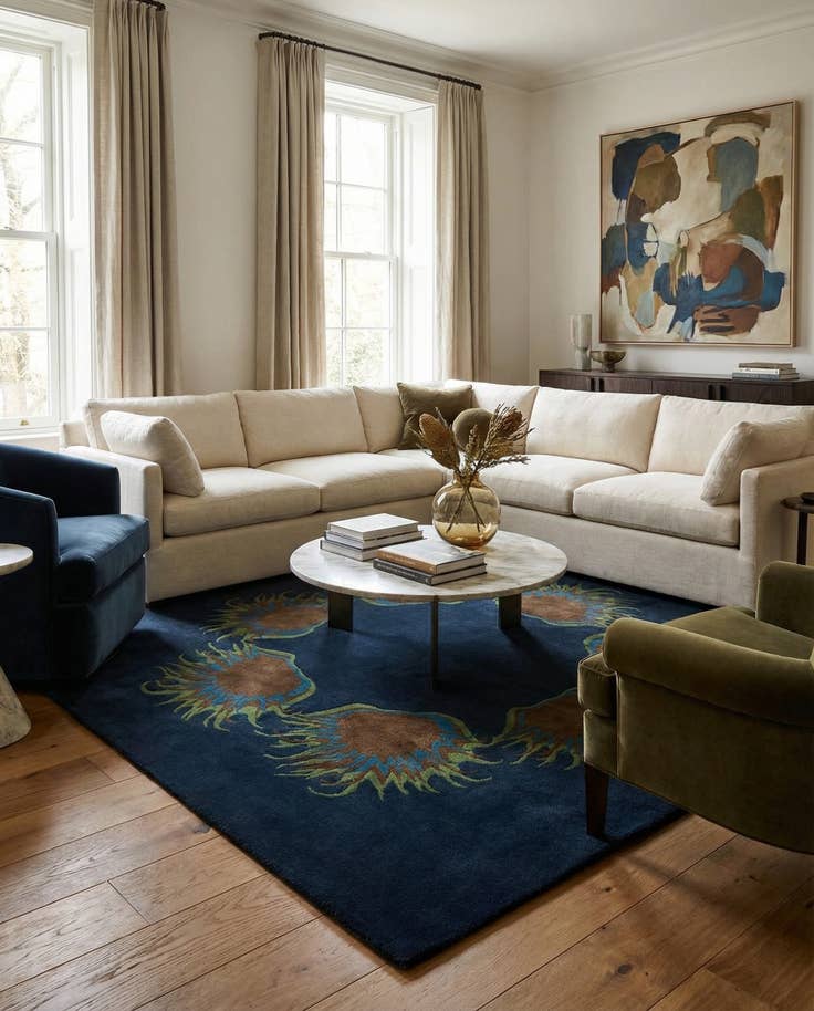 Detail image of 7' 6 x 7' 7 Luna Square Rug