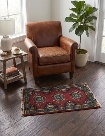 1' 8 x 3' 3 Hand Knotted Ariana Ziegler Rug
