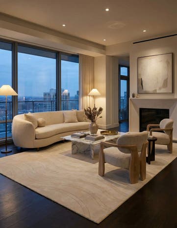 8' 3 x 11' 6 Hand Knotted Darya Wool Rug