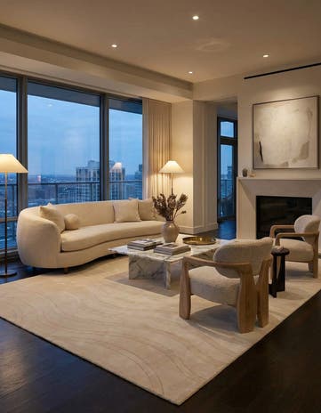 8' 3 x 11' 6 Hand Knotted Darya Wool Rug