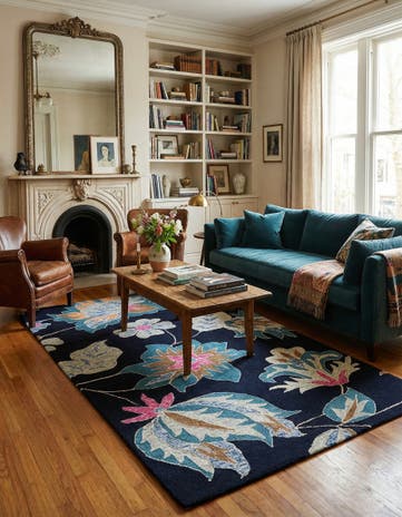 5' 1 x 8' Agra Wool Rug