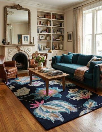 5' 1 x 8' Agra Wool Rug