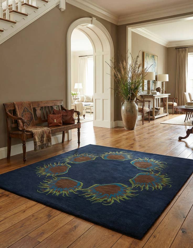 Detail image of 7' 7 x 7' 7 Luna Wool Square Rug