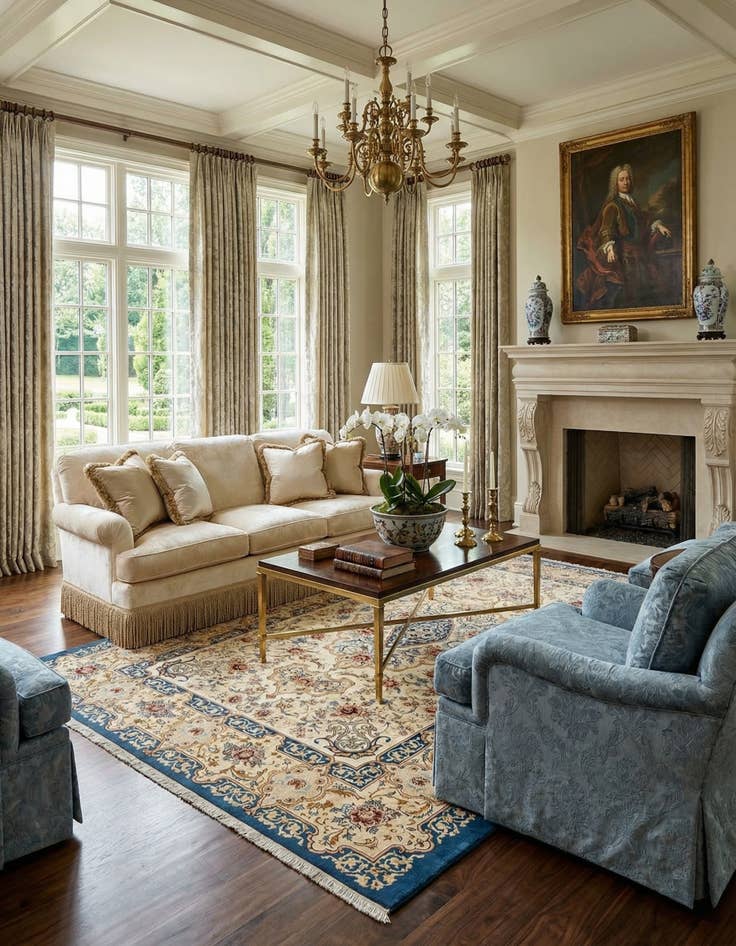 Detail image of  7' 11 x 10' 11 Tabriz Wool Rug