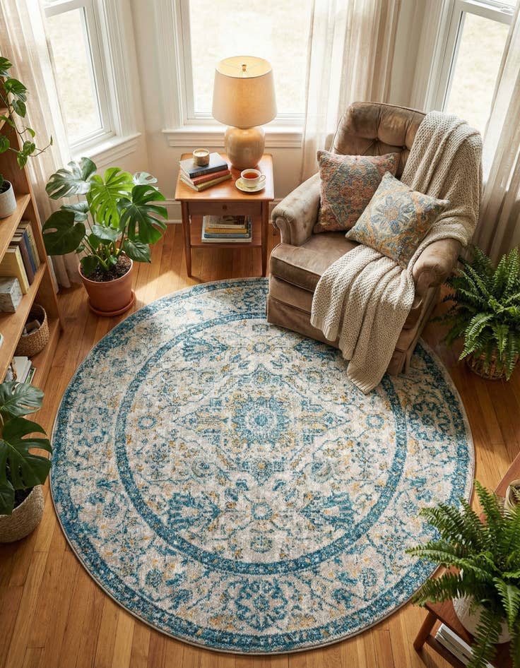 Detail image of  5' 2 x 5' 2 Lola Round Rug