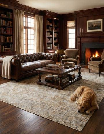 6' 6 x 9' 5 Hand Knotted Ultra Vintage Persian Wool Rug