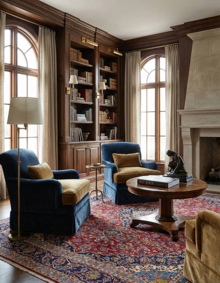 Detail image of  9' 9 x 13' 6  Hand Knotted Kashan Persian Wool Rug