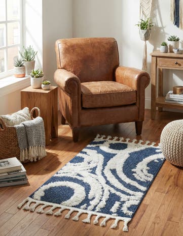 Blue Boho Rug