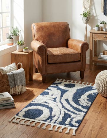 Blue Boho Rug