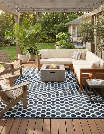 10' x 14' Easy-Clean Sabrina Soto Indoor / Outdoor Rug
