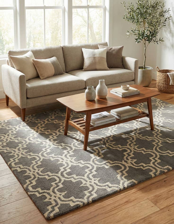 Detail image of 5' 1 x 7' 9 Luna Wool Rug