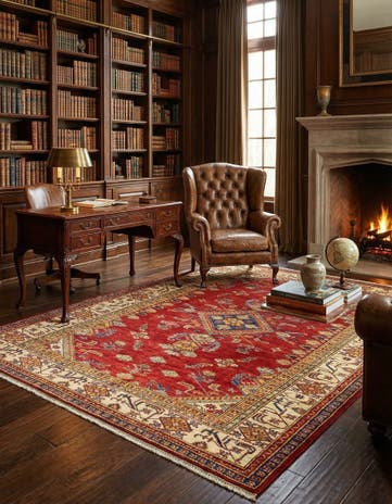 5' 7 x 7' 11 Kazak Wool Rug