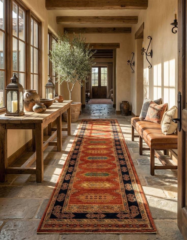 Detail image of  2' 9 x 13' 6 Luribaft Wool Runner Rug