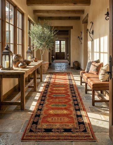 2' 9 x 13' 6 Luribaft Wool Runner Rug