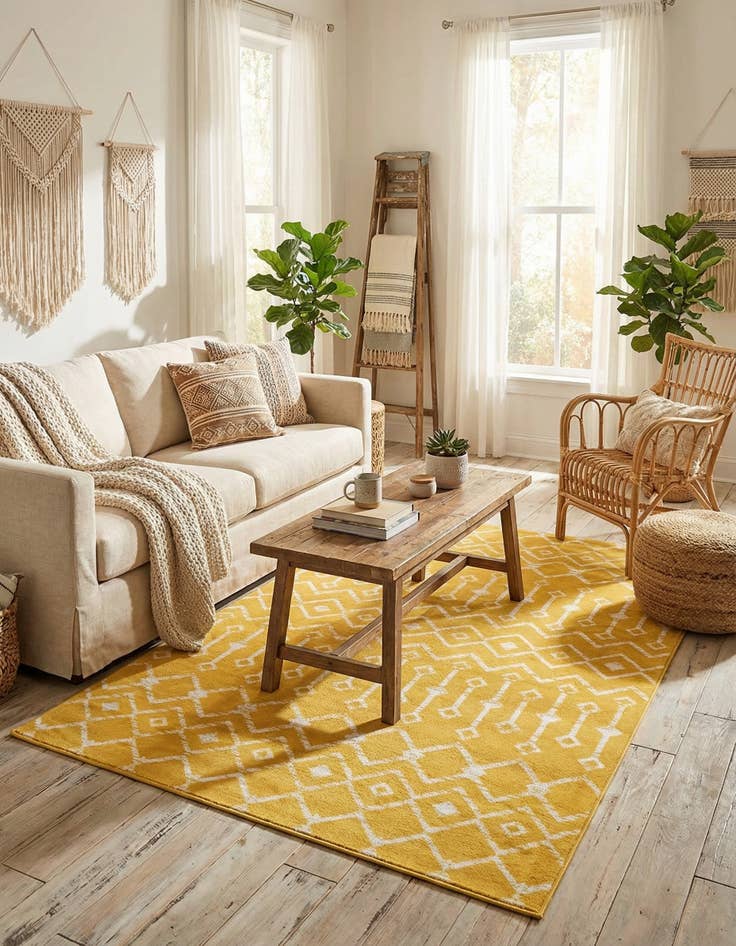 Detail image of  4' x 6' Kasbah Trellis Rug