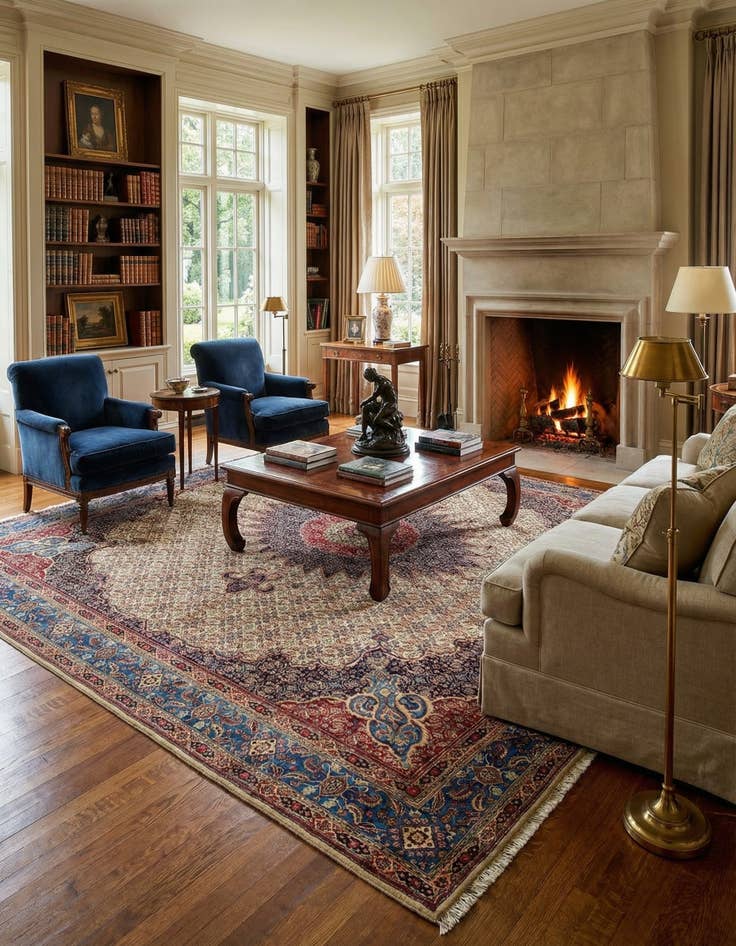 Detail image of 10' 2 x 13' 9 Hand Knotted Mood Persian Wool Rug