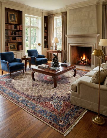 10' 2 x 13' 9 Hand Knotted Mood Persian Wool Rug