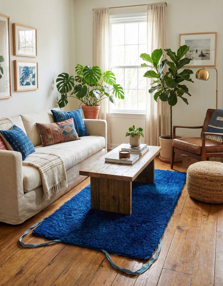 Detail image of 2' 9 x 5' 4  Hand Knotted Moroccan Wool Rug