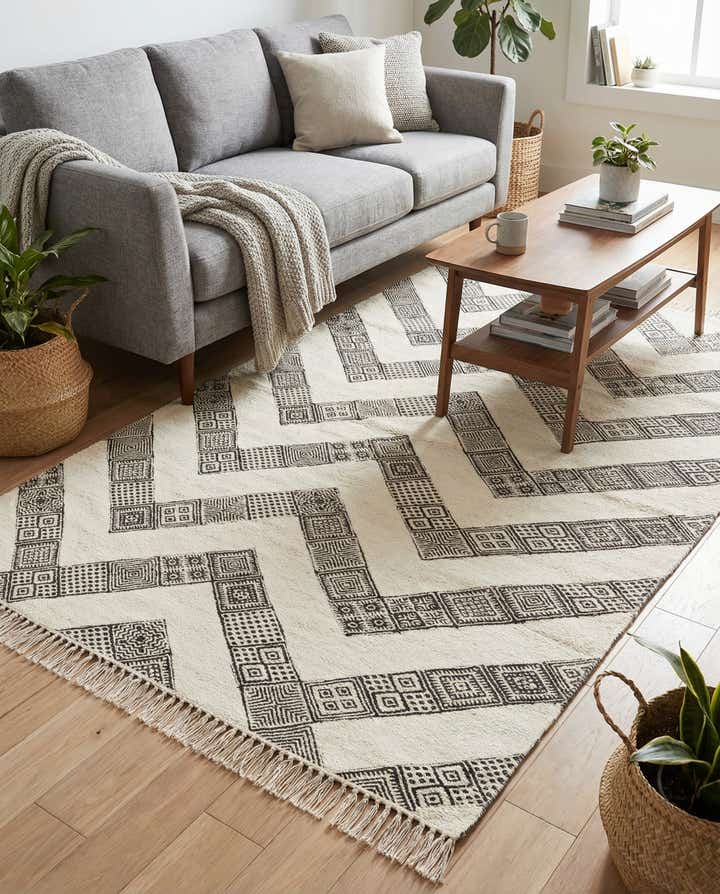 5' x 8' Hand Woven Braided Jute Rug